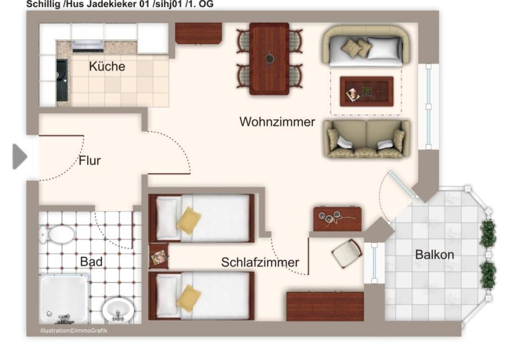 Апартаменты Hus Jadekieker Hus Jadekieker 01 Шиллиг Экстерьер фото